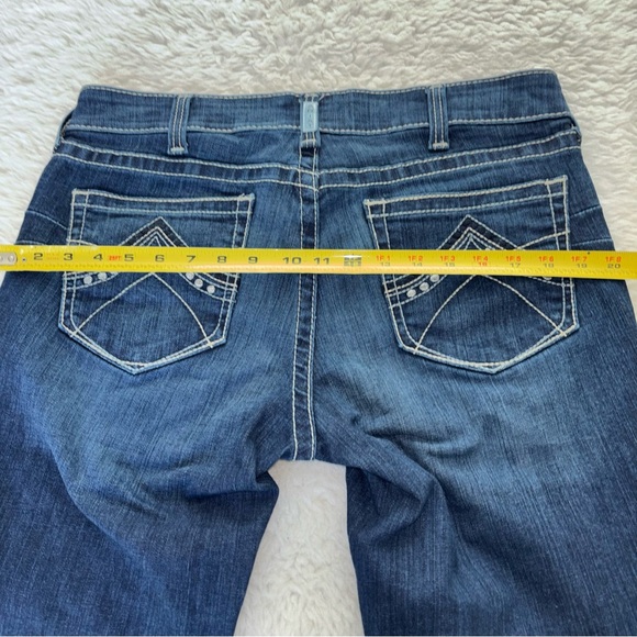 Ariat REAL Mid rise Classic Blue Bootcut Jeans size 32 S - Picture 9 of 12